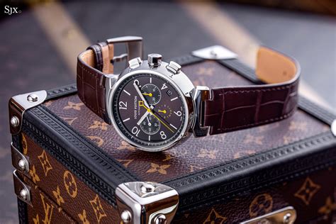 tambour watch louis vuitton|Louis Vuitton tambour chronograph watch.